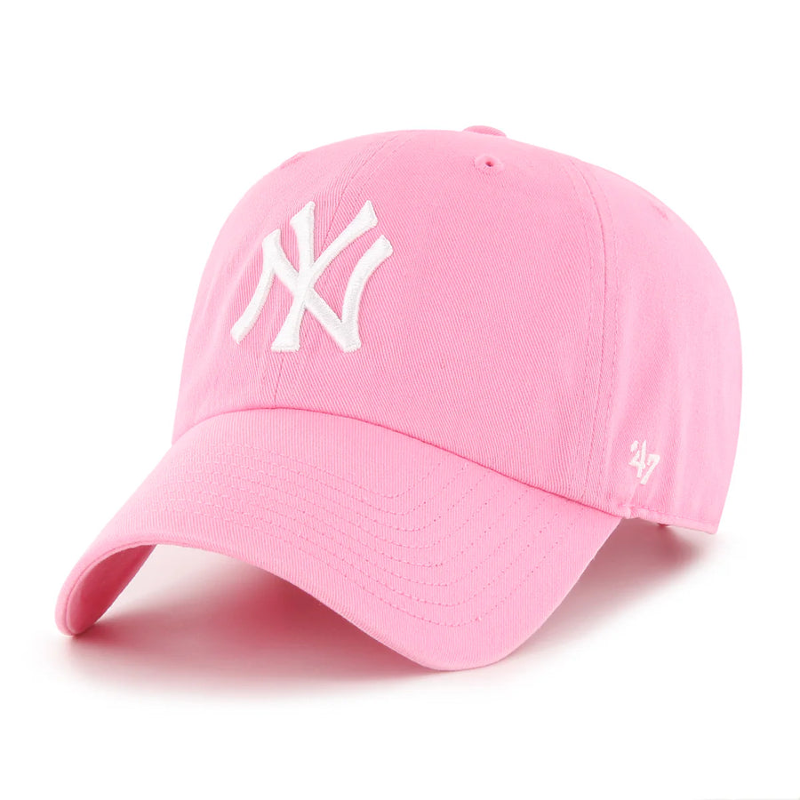 New York Yankees '47 Brand Clean Up Adjustable Dad Cap - Bubble Pink - Product Image