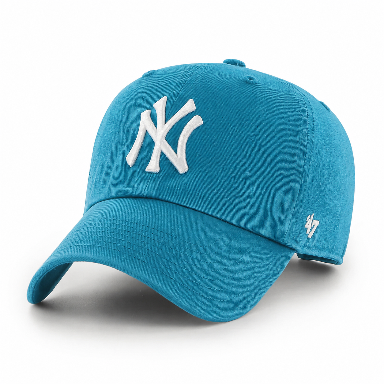 New York Yankees '47 Brand Clean Up Adjustable Dad Cap - Dark Turquoise - Product Image