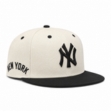 New York Yankees Creme/Black Mitchell & Ness Snapback