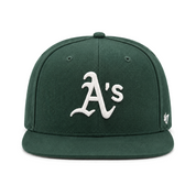 Oakland Athletics '47 Brand Captain Adjustable Snapback - Green - Product Image