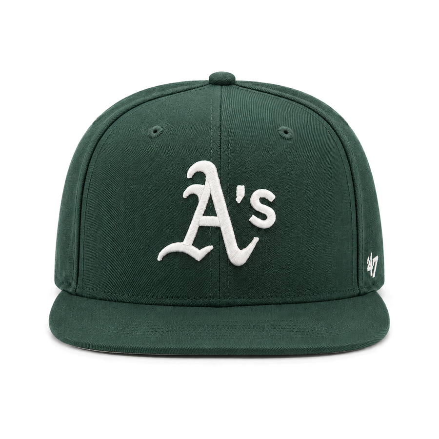 Oakland Athletics '47 Brand Captain Adjustable Snapback - Green - Product Image