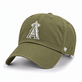 Los Angeles Angels '47 Brand Clean Up Adjustable Dad Cap - Olive