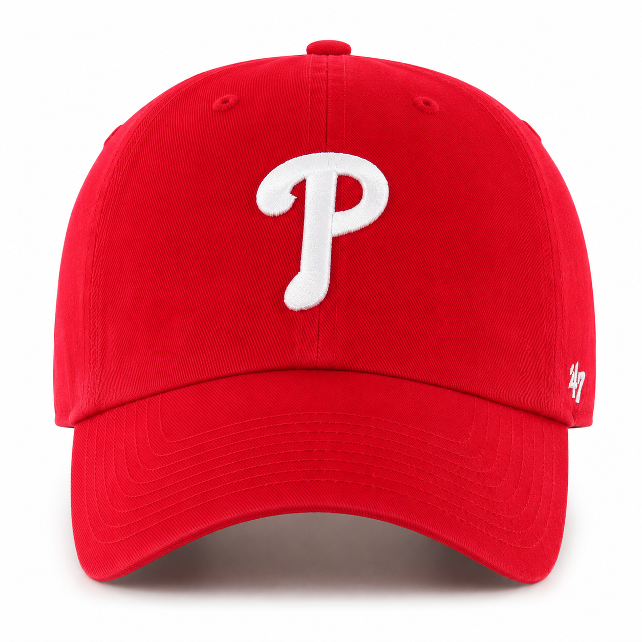 Philadelphia Phillies '47 Brand Clean Up Adjustable Dad Cap - Red - Product Image