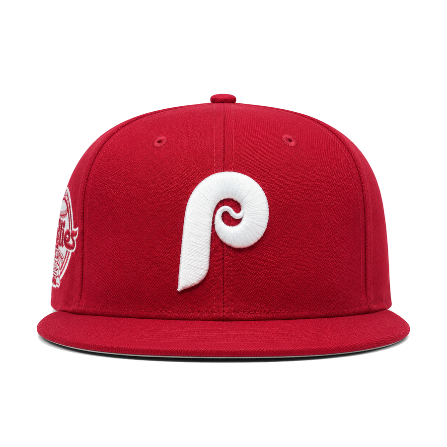 Philadelphia Phillies 'Historical Patch' Maroon/White Mitchell & Ness OG Adjustable Snapback Hat - Product Image