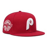 Philadelphia Phillies 'Historical Patch' Maroon/White Mitchell & Ness OG Adjustable Snapback Hat