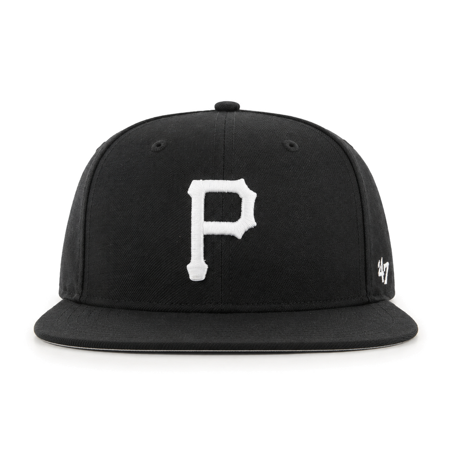 Pittsburgh Pirates '47 Brand Captain Adjustable Snapback - Black - Product Image