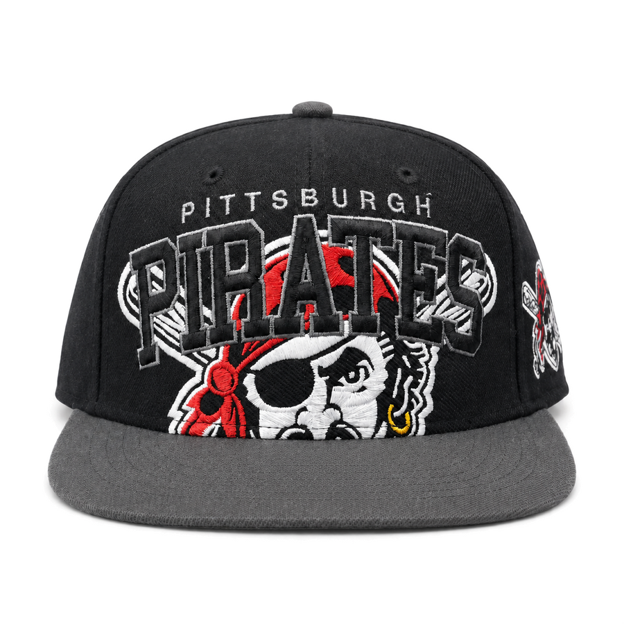 Pittsburgh Pirates '47 Brand Captain Adjustable Snapback - Gray/Black - Product Image