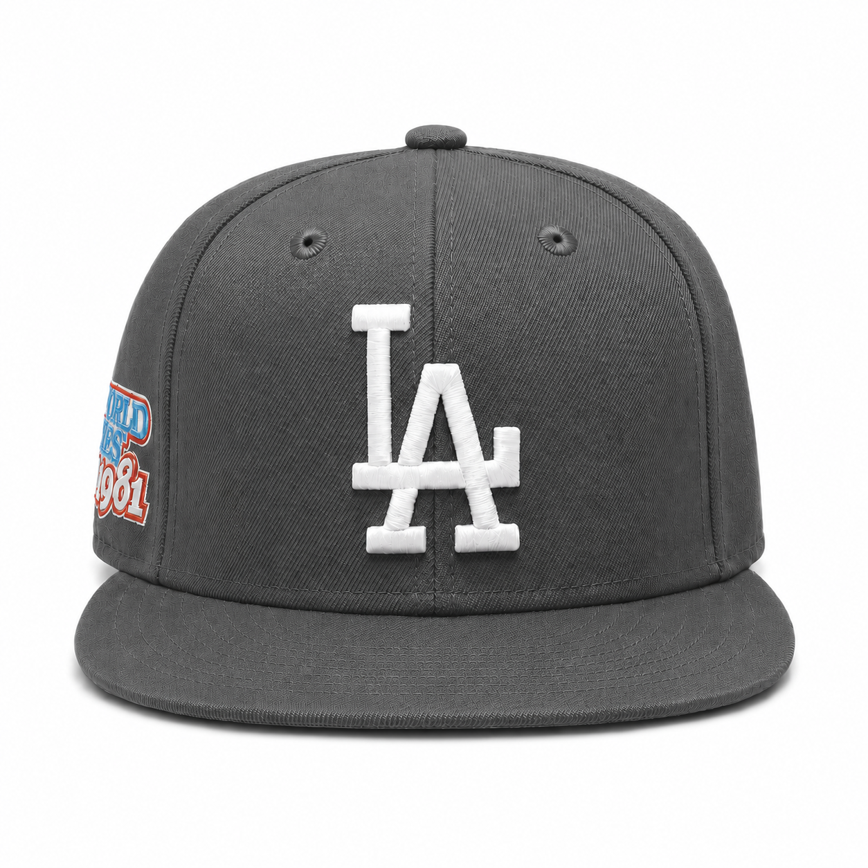 Los Angeles Dodgers '1981 World Series' Gray Pro Standard Adjustable Snapback - Product Image