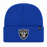 Las Vegas Raiders '47 Brand Cuff Knit Beanie - Dark Royal Blue