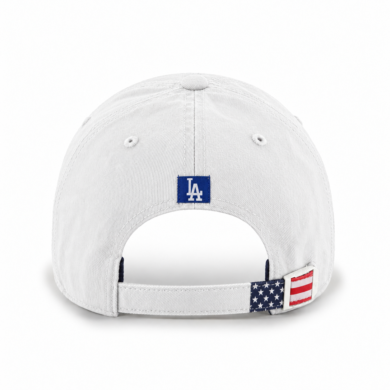 Los Angeles Dodgers 'USA Homeland Edition' '47 Brand Clean Up Adjustable Dad Cap - White