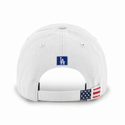 Los Angeles Dodgers 'USA Homeland Edition' '47 Brand Clean Up Adjustable Dad Cap - White