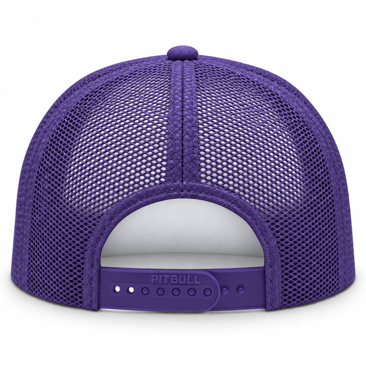 Pit Bull Cambridge PB114 Blank 5-Panel High Frame Foam Adjustable Snapback Hat - White/Purple