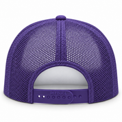 Pit Bull Cambridge PB114 Blank 5-Panel High Frame Foam Adjustable Snapback Hat - White/Purple