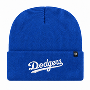 Los Angeles Dodgers 'Script Logo' '47 Brand Cuff Knit Beanie - Royal Blue - Product Image