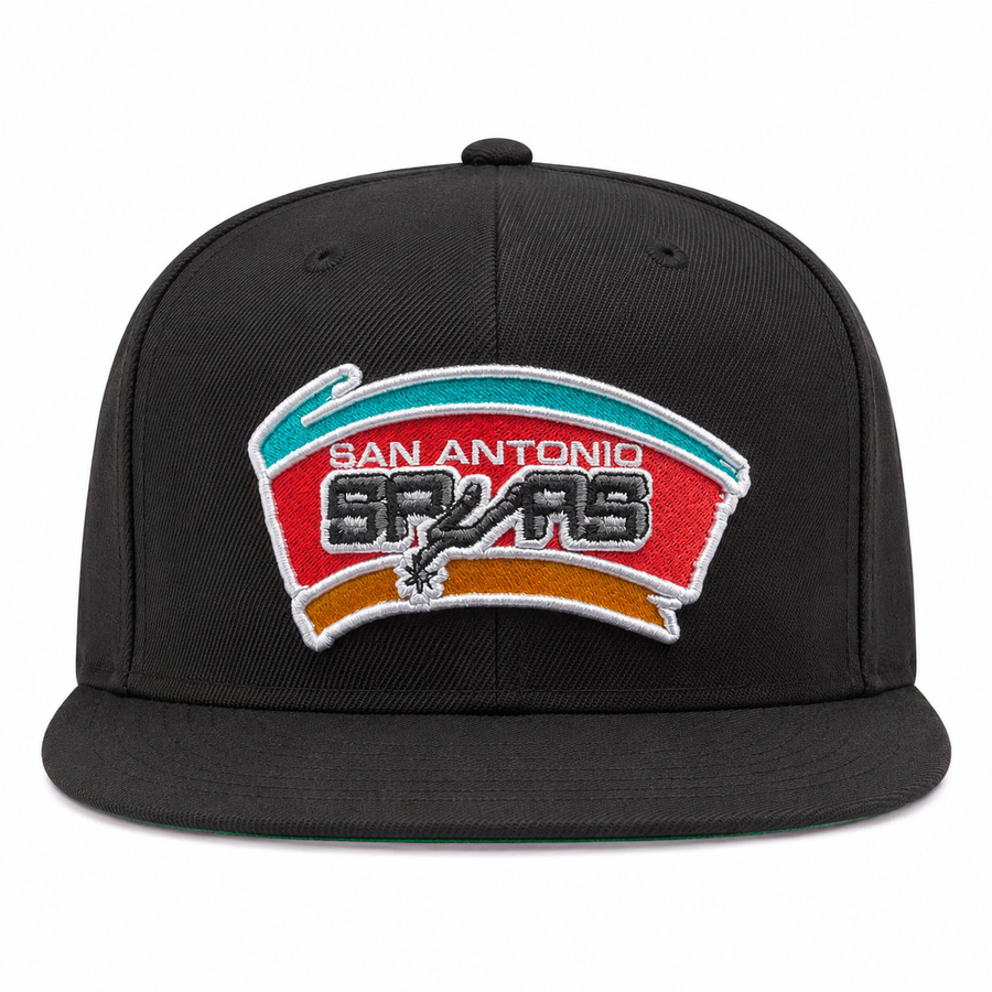 San Antonio Spurs Black Mitchell & Ness Adjustable Original Fit Snapback - Product Image
