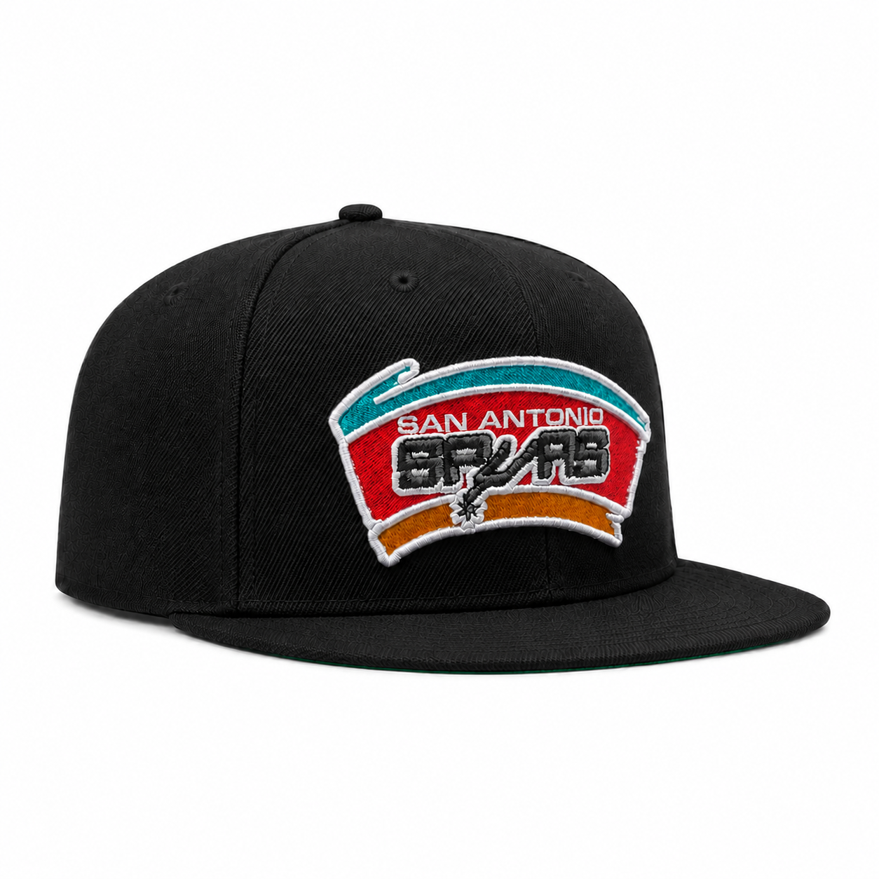 San Antonio Spurs Black Mitchell & Ness Adjustable Original Fit Snapback - Product Image
