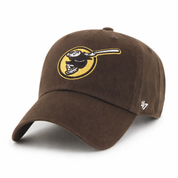 San Diego Padres '47 Brand Clean Up Adjustable Dad Cap - Brown - Product Image