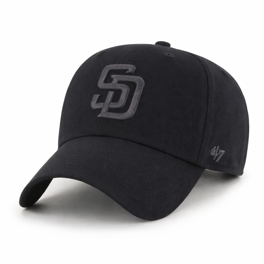 San Diego Padres '47 Brand MVP Adjustable Baseball Cap - Black - Product Image