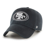 San Francisco 49ers '47 Brand Clean Up Adjustable Dad Cap - Black