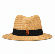 San Francisco Giants '47 Brand Natural Shaded Straw Hat - Khaki/Black - Product Image