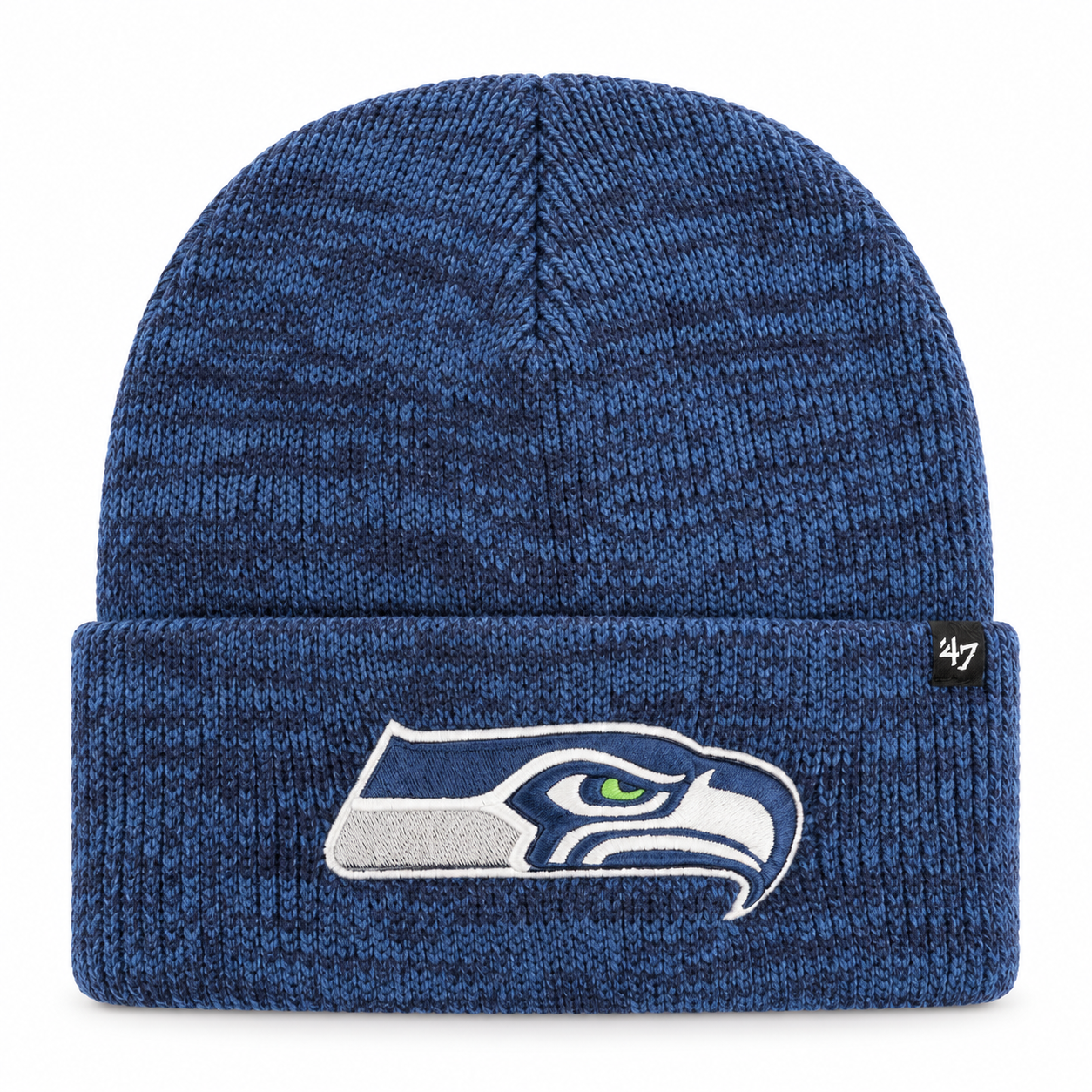 Seattle Seahawks '47 Brand Brain Freeze Cuff Knit Beanie - Navy - Product Image