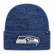 Seattle Seahawks '47 Brand Brain Freeze Cuff Knit Beanie - Navy - Product Image