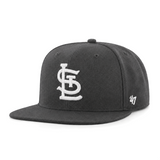 St. Louis Cardinals '47 Brand Captain Adjustable Snapback - Black