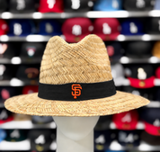 San Francisco Giants '47 Brand Natural Shaded Straw Hat - Khaki/Black - Product Image