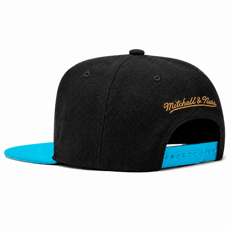 Toronto Raptors '20th Season' Black/Turquoise Mitchell & Ness Adjustable Original Fit Snapback - Product Image