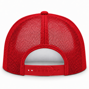 Pit Bull Cambridge PB114 Blank 5-Panel High Frame Foam Adjustable Snapback Hat - White/Red