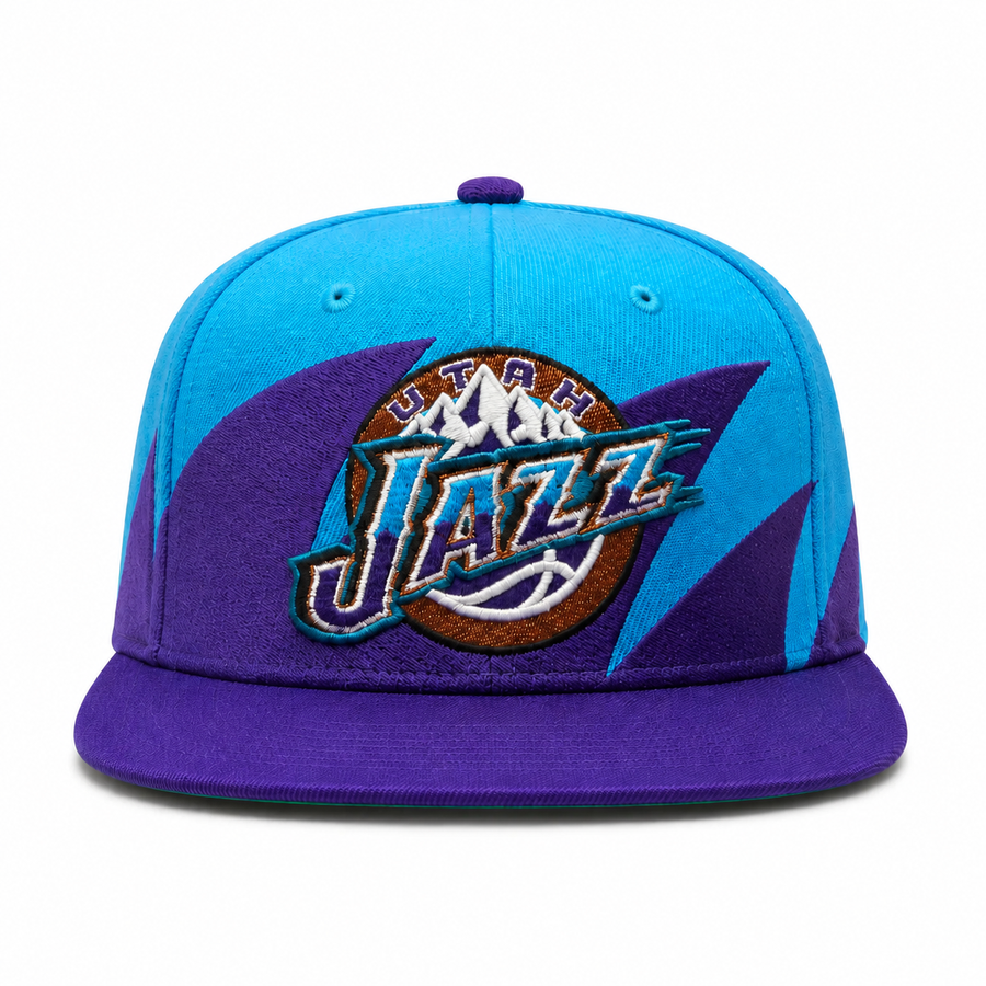 Utah Jazz Teal/Purple Mitchell & Ness Adjustable Original Fit Snapback - Product Image