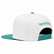 Vancouver Grizzlies '50th Anniversary' White/Teal Mitchell & Ness Snapback - Product Image