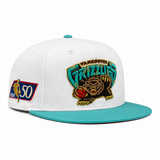 Vancouver Grizzlies '50th Anniversary' White/Teal Mitchell & Ness Snapback