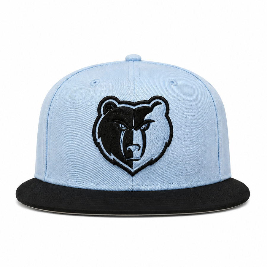 Vancouver Grizzlies Baby Blue/Black Mitchell & Ness Snapback - Product Image