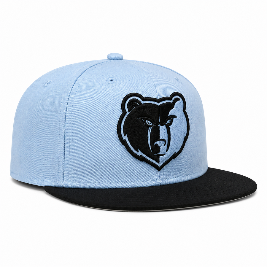 Vancouver Grizzlies Baby Blue/Black Mitchell & Ness Snapback - Product Image