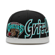 Vancouver Grizzlies 'Dual Logo' '47 Brand Captain Adjustable Snapback - Black/Silver - Product Image