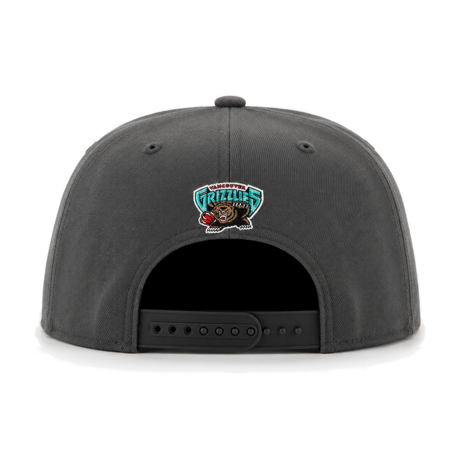 Vancouver Grizzlies 'Dual Logo' '47 Brand Captain Adjustable Snapback - Gray/Black - Product Image