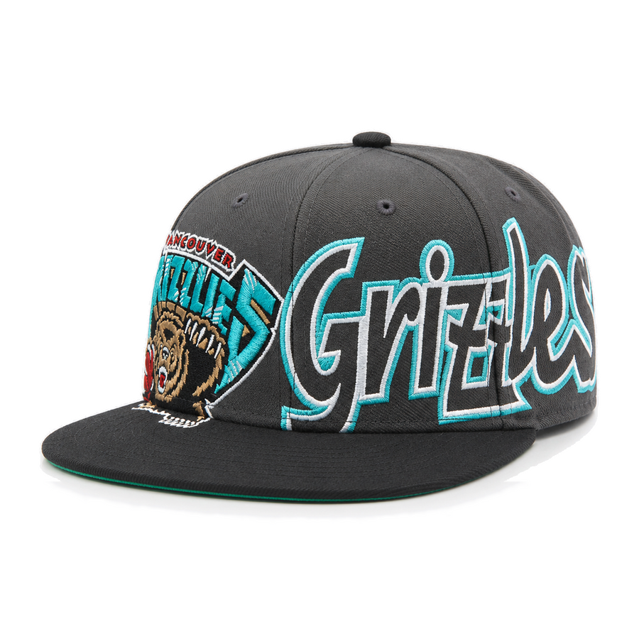 Vancouver Grizzlies 'Dual Logo' '47 Brand Captain Adjustable Snapback - Gray/Black - Product Image
