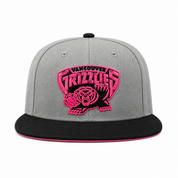 Vancouver Grizzlies Gray/Black Mitchell & Ness Snapback - Product Image