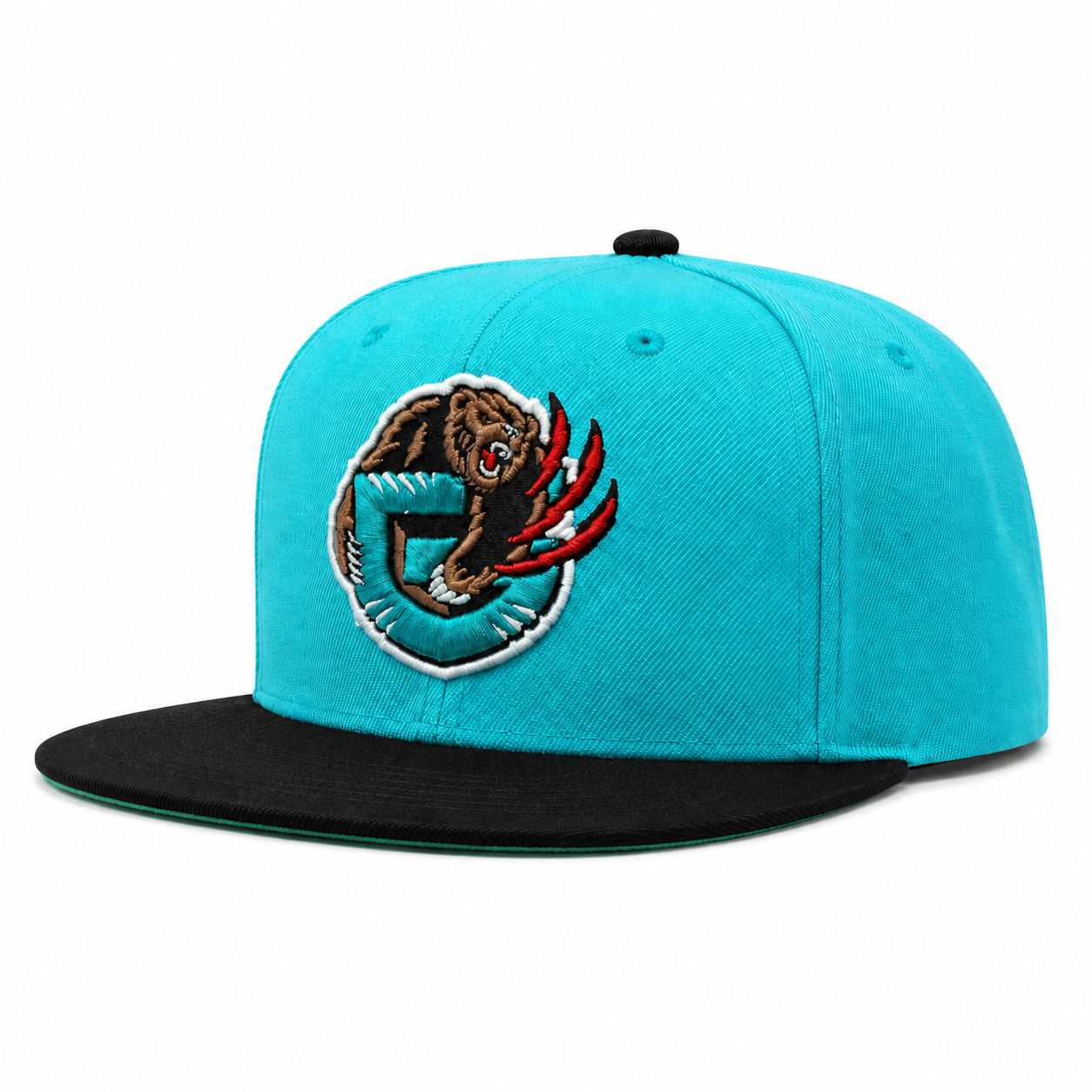 Vancouver Grizzlies Teal/Black Mitchell & Ness Snapback - Product Image