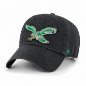 Philadelphia Eagles Heritage '47 Brand Clean Up Adjustable Dad Cap - Black - Product Image