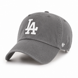 Los Angeles Dodgers '47 Brand Clean Up Adjustable Dad Cap - Dark Silver