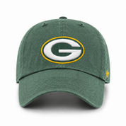 Green Bay Packers '47 Brand Clean Up Adjustable Dad Cap - Dark Green - Product Image