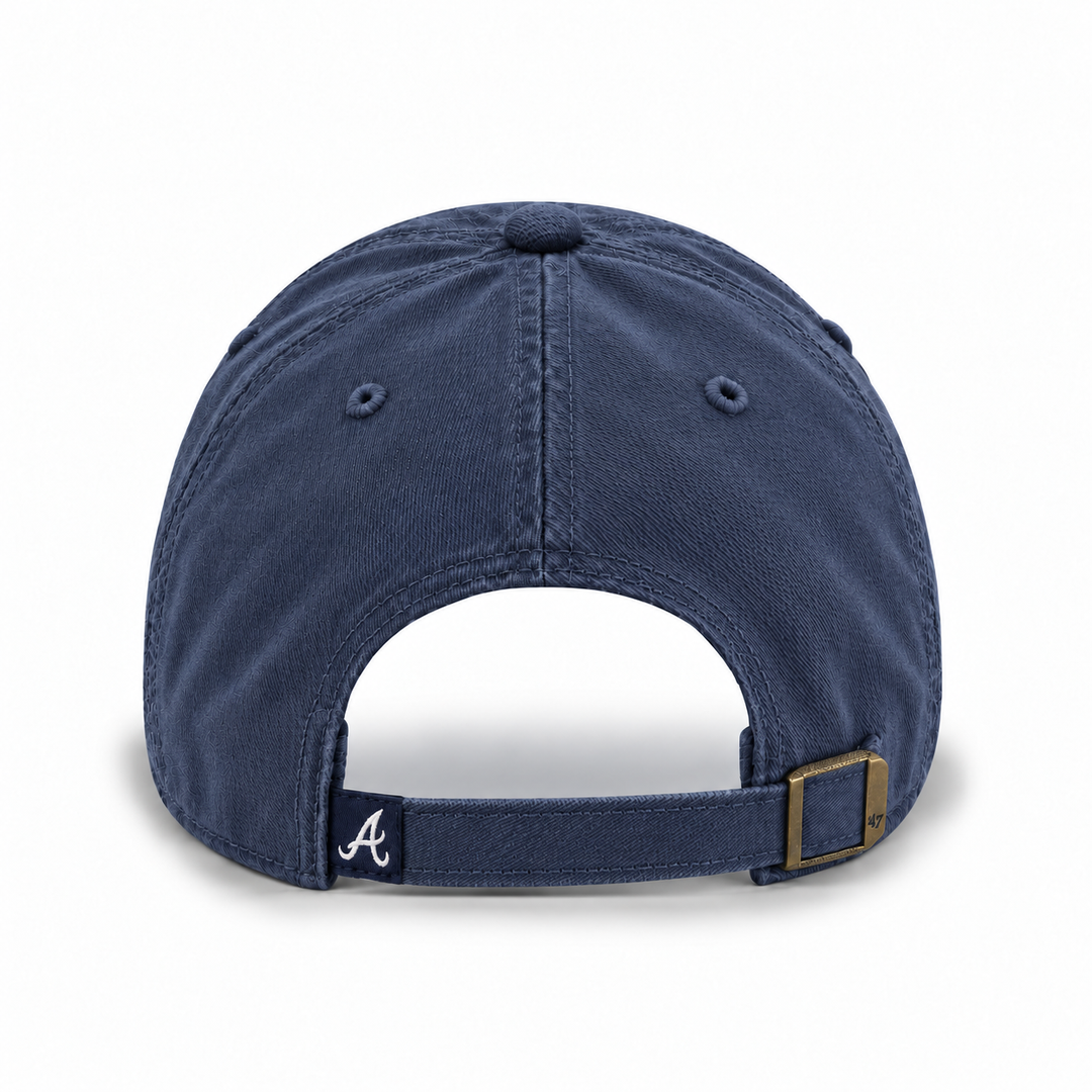 Atlanta Braves '47 Brand Clean Up Adjustable Dad Cap - Navy - Product Image