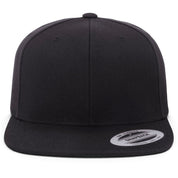 YP Classics Premium Blank Adjustable Snapback Hat - Black