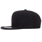 YP Classics Premium Blank Adjustable Snapback Hat - Black