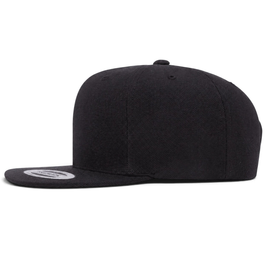YP Classics Premium Blank Adjustable Snapback Hat - Black