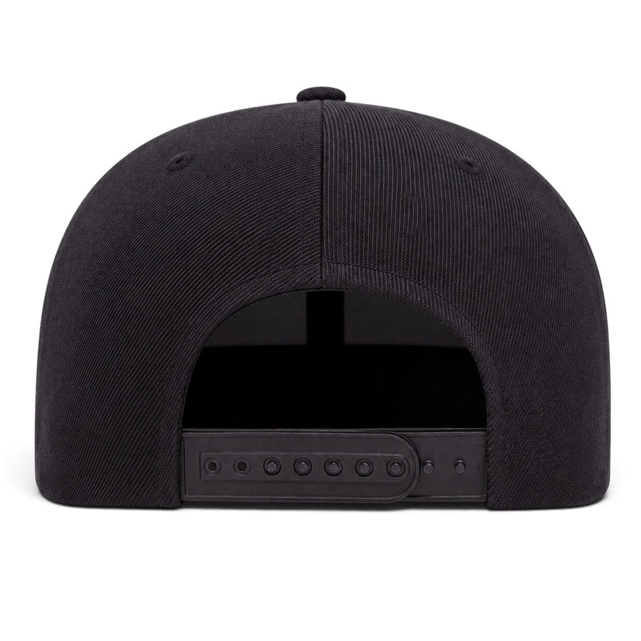 YP Classics Premium Blank Adjustable Snapback Hat - Black