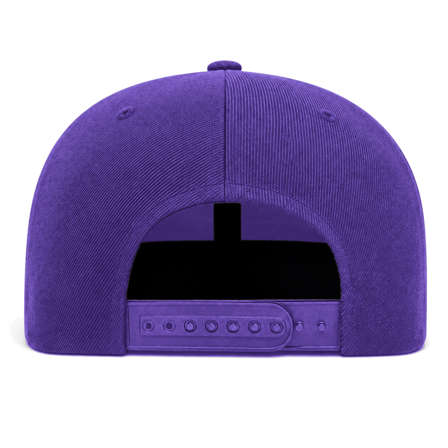 YP Classics Premium Blank Adjustable Snapback Hat - Purple