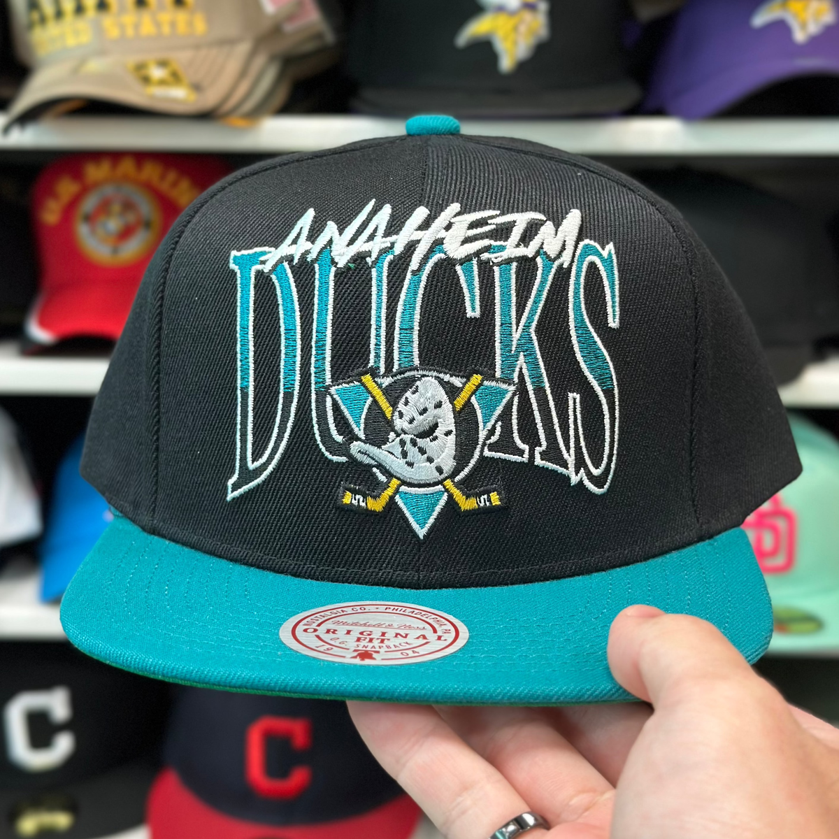 Teal Mitchell & Ness Snapback - Product Image